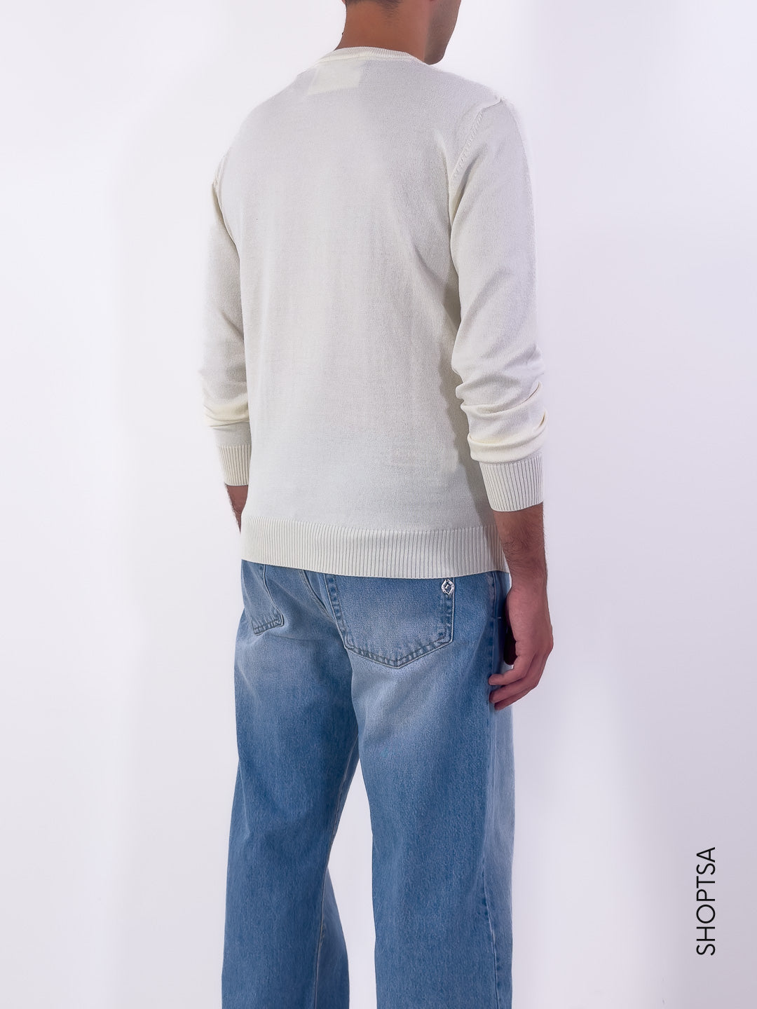 Maglia girocollo in viscosa lavorata MI13077