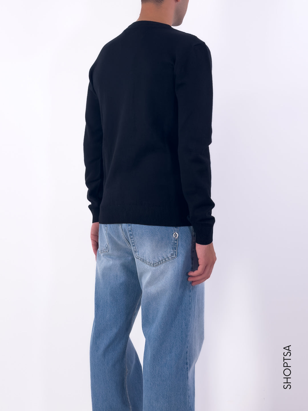 Maglia girocollo in viscosa lavorata MI13077