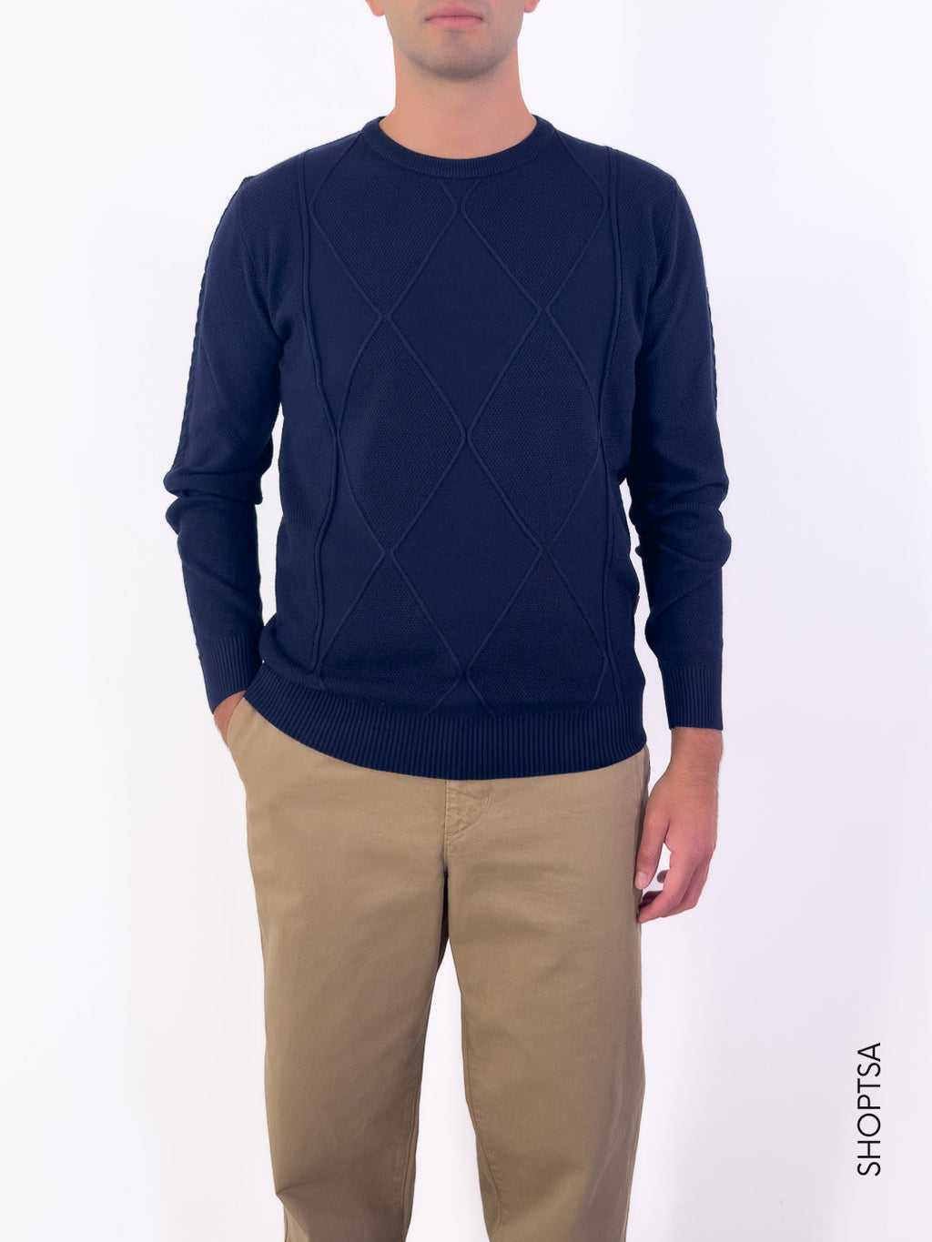 Maglia girocollo in viscosa