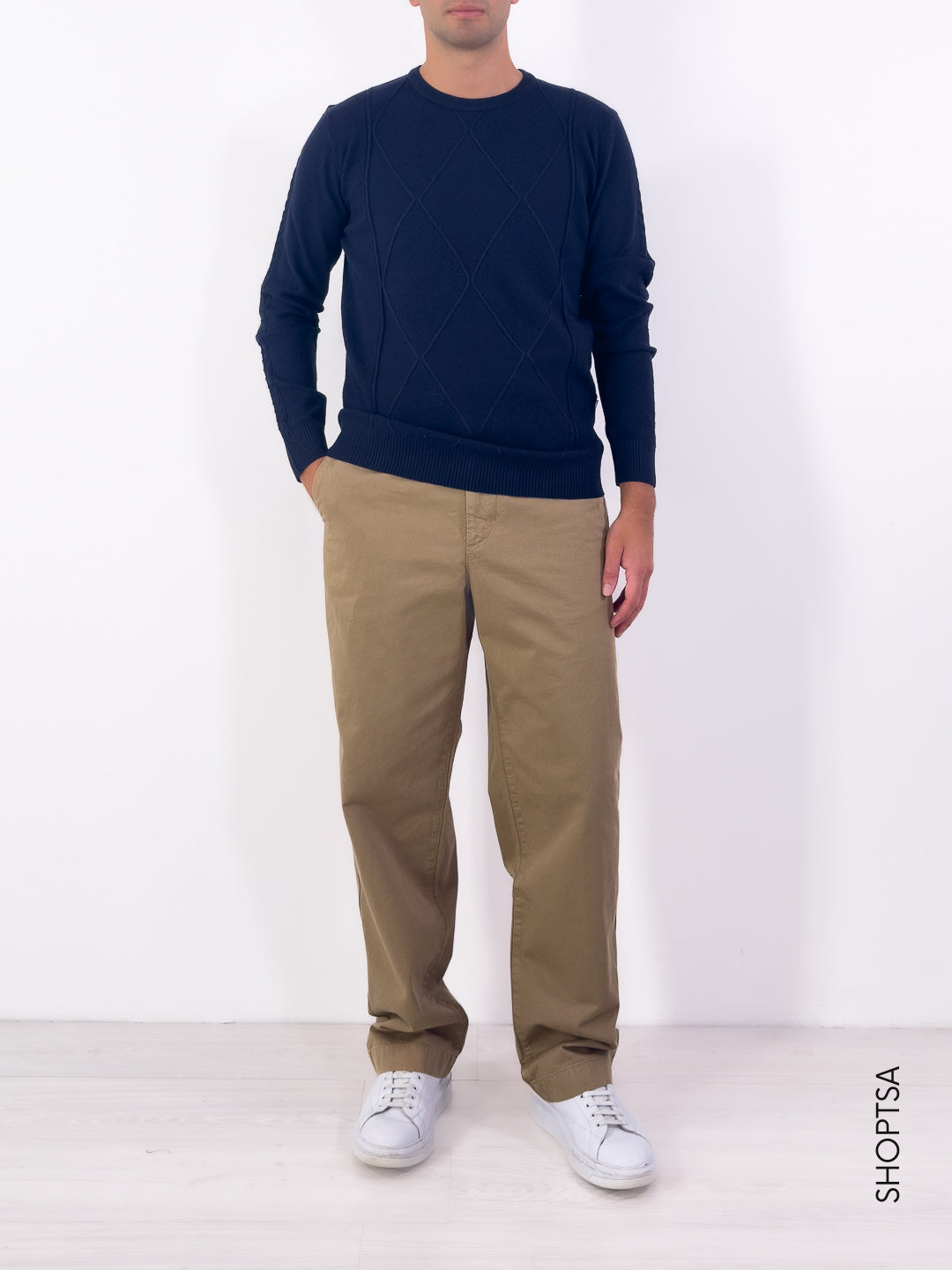 Maglia girocollo in viscosa