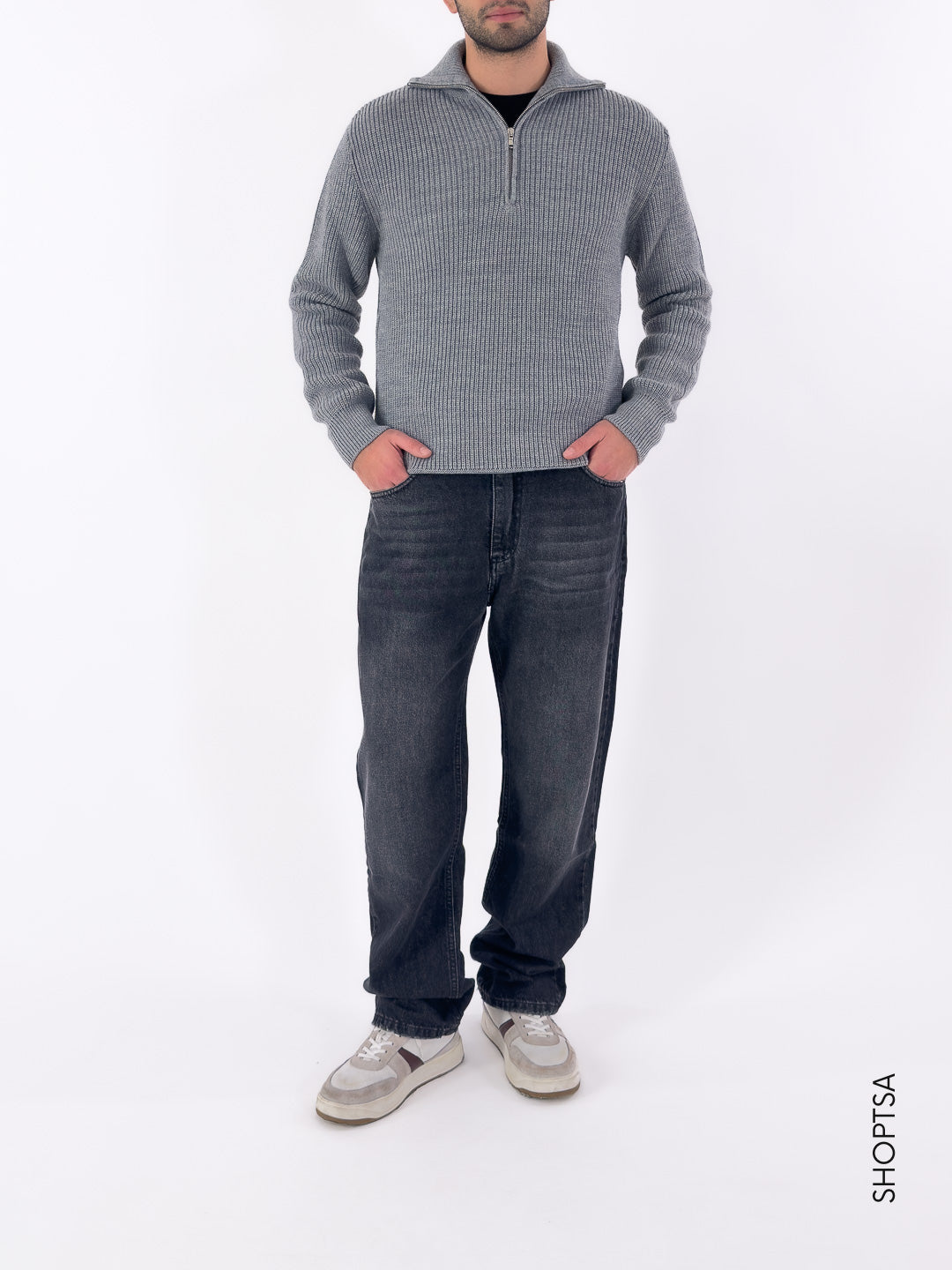 maglione costa inglese zip MI3179