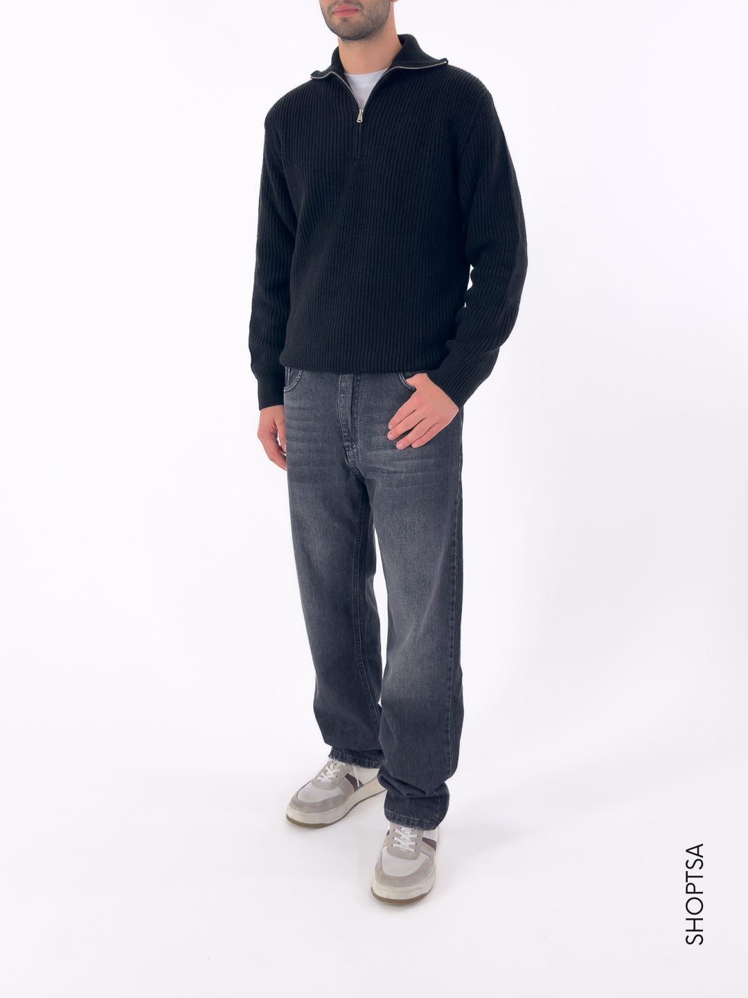 maglione costa inglese zip MI3179