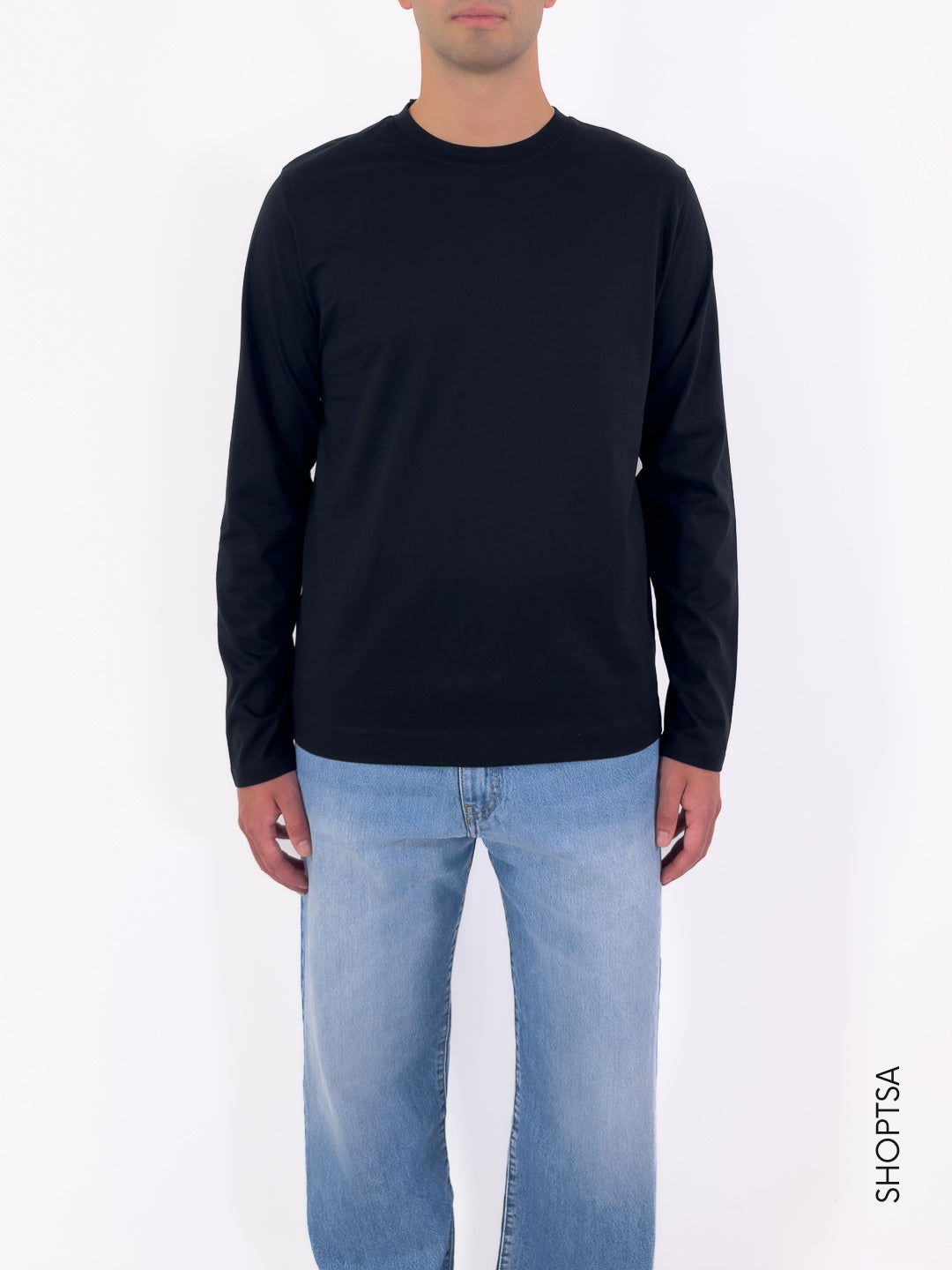 T-shirt manica lunga cotone mercerizzato