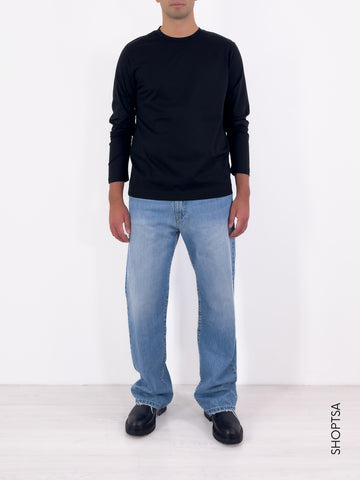 T-shirt manica lunga cotone mercerizzato