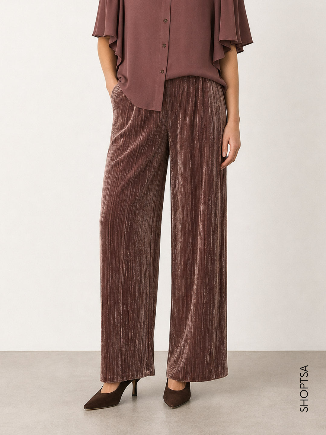 Pantalone in velluto crackle - EMMCRISMA