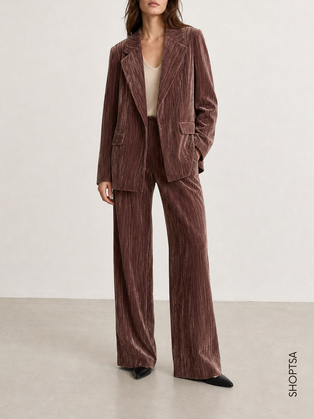 Pantalone in velluto crackle - EMMCRISMA