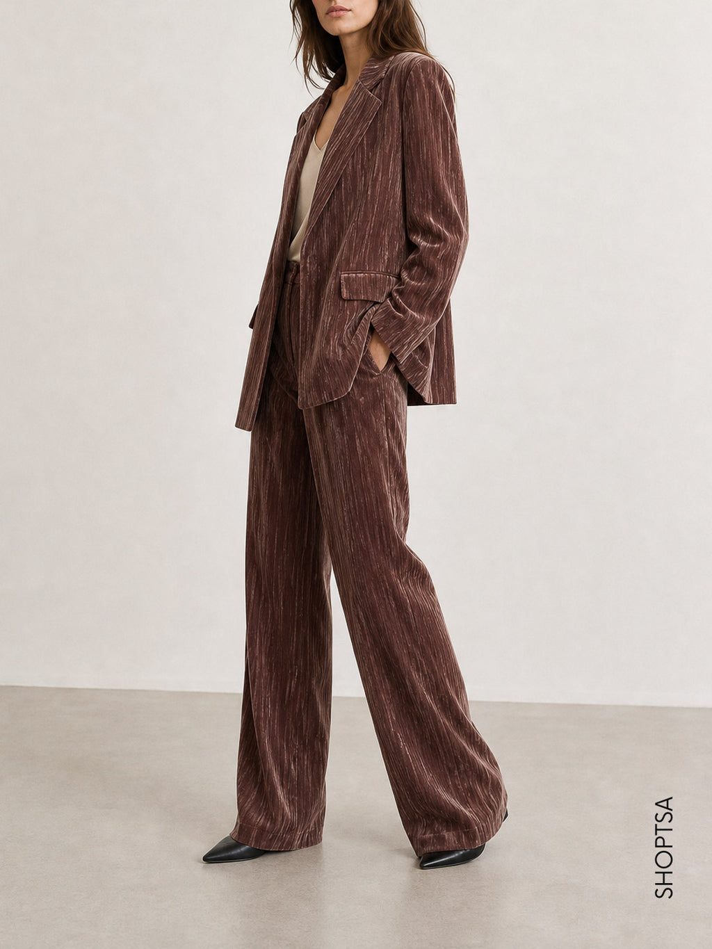Pantalone in velluto crackle - EMMCRISMA