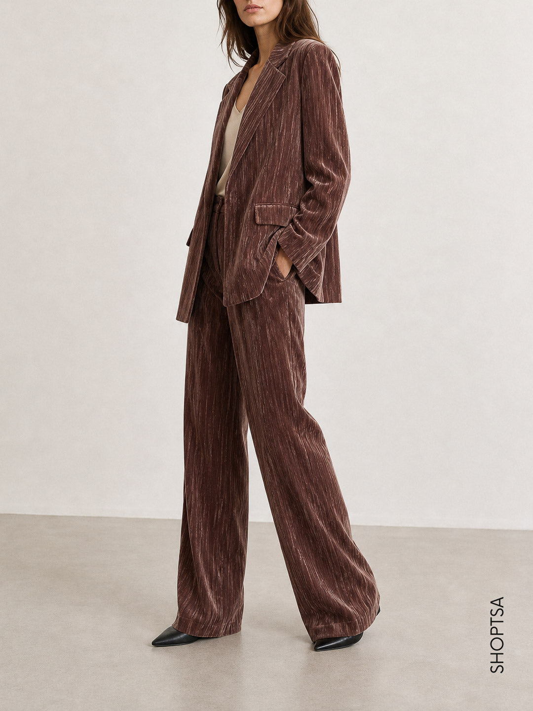 Pantalone in velluto crackle - EMMCRISMA