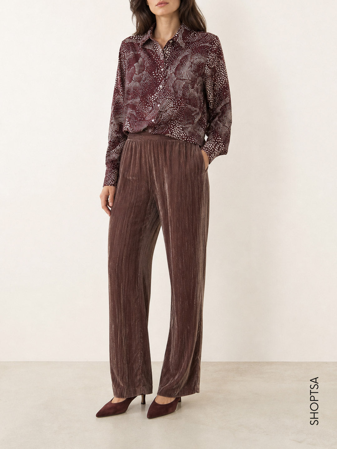 Camicia in twill stampato - EMMSPIGA