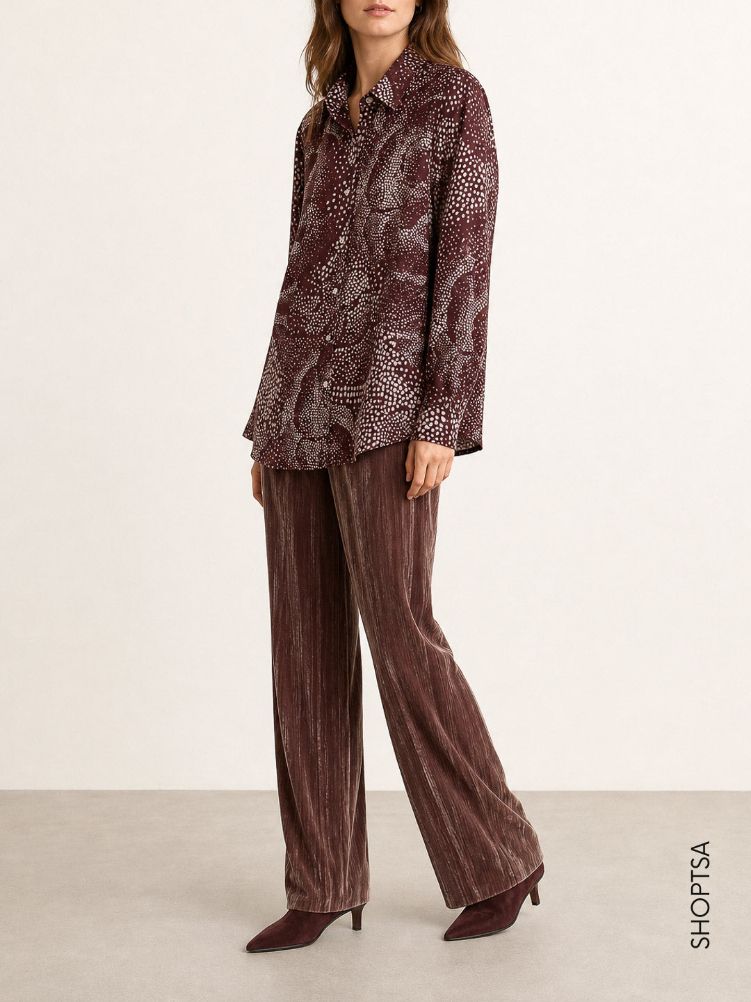 Camicia in twill stampato - EMMSPIGA