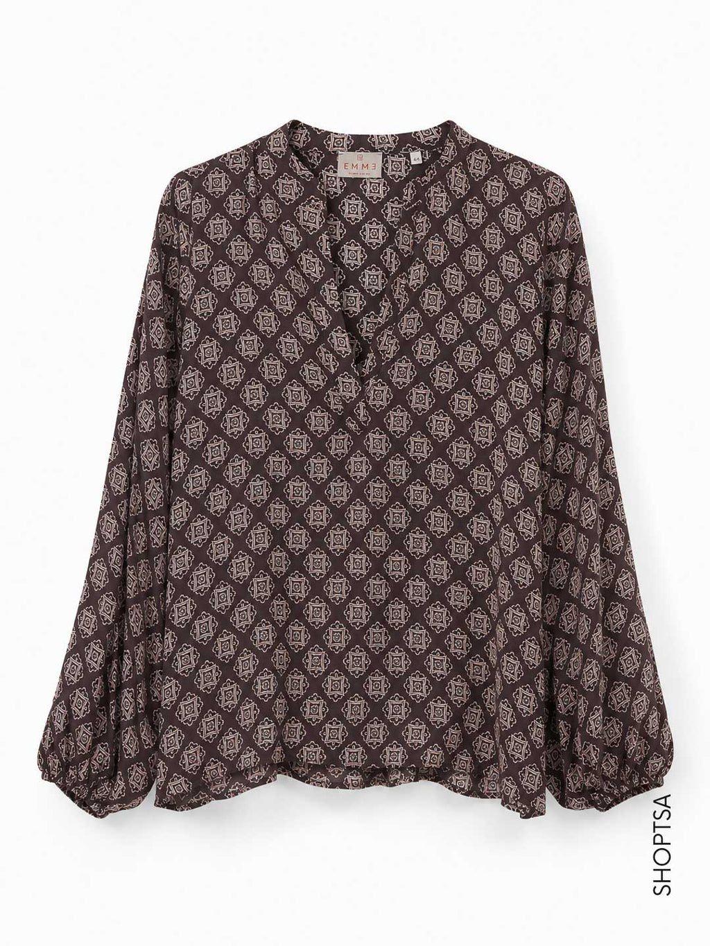 Blusa in raso stampato - EMMTALENTO