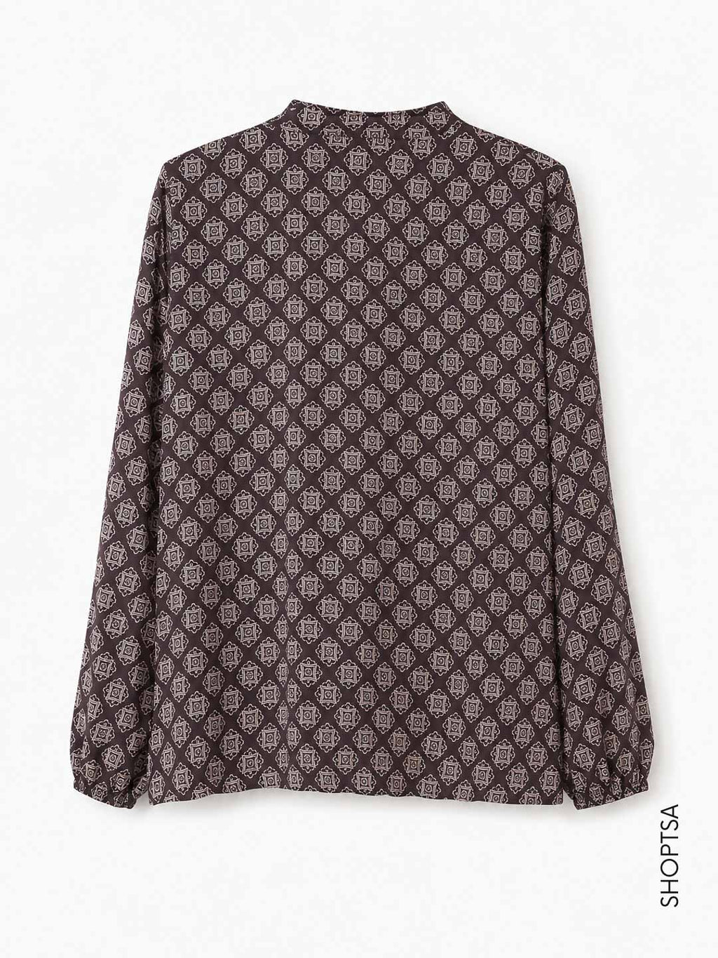 Blusa in raso stampato - EMMTALENTO