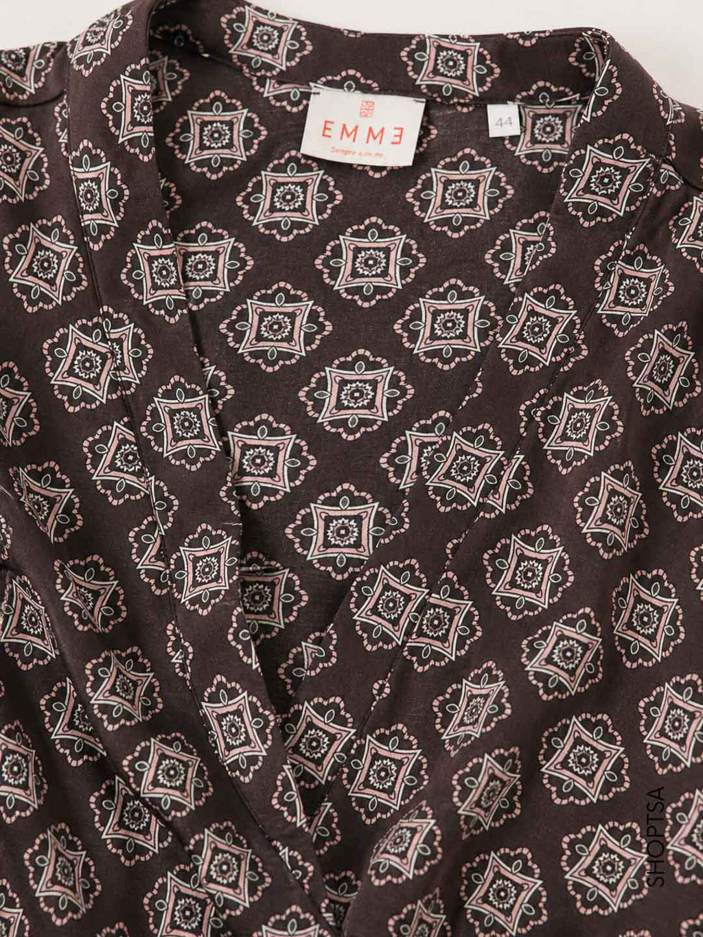 Blusa in raso stampato - EMMTALENTO