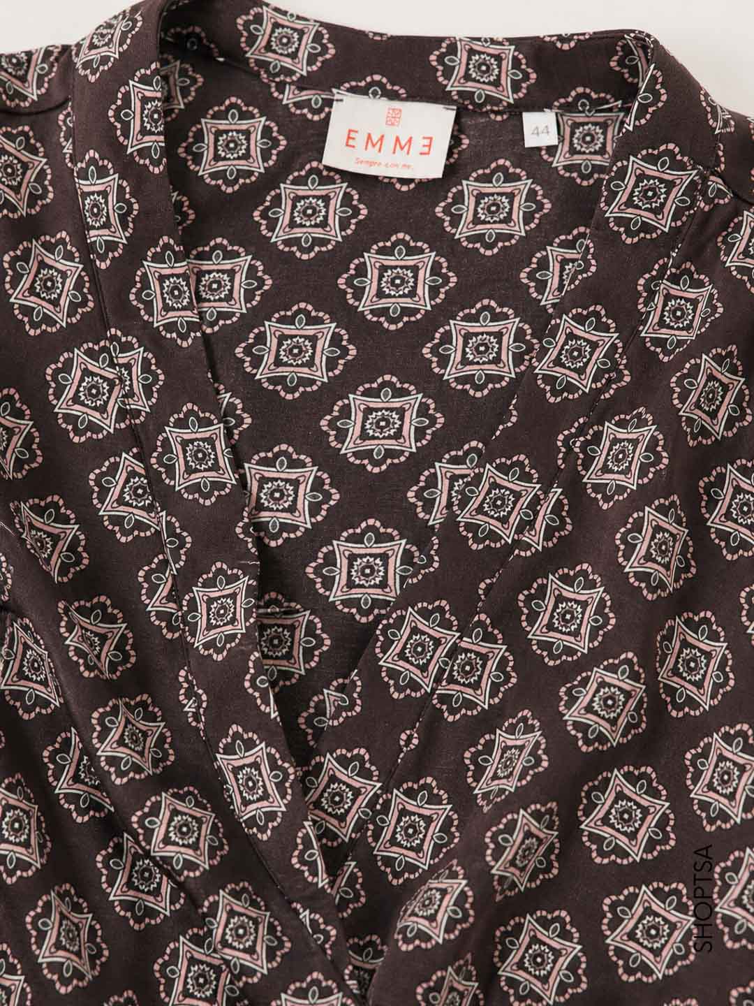 Blusa in raso stampato - EMMTALENTO