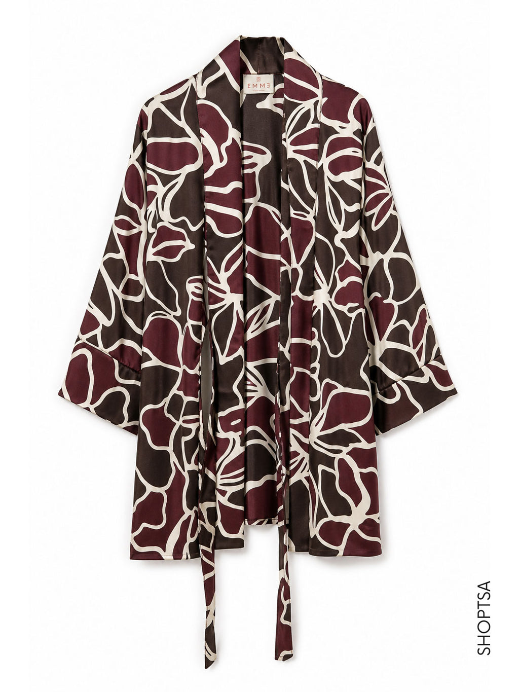 Kimono in twill stampato - EMMBAGAGLI