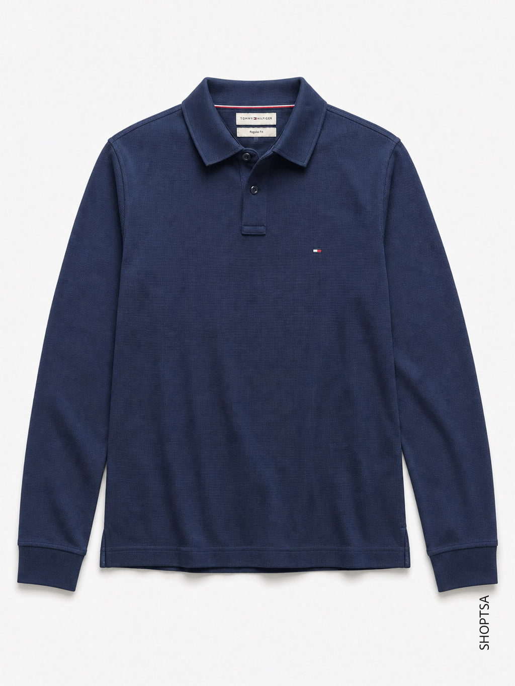 Polo uomo maniche lunghe piquet Tommy Hilfiger
