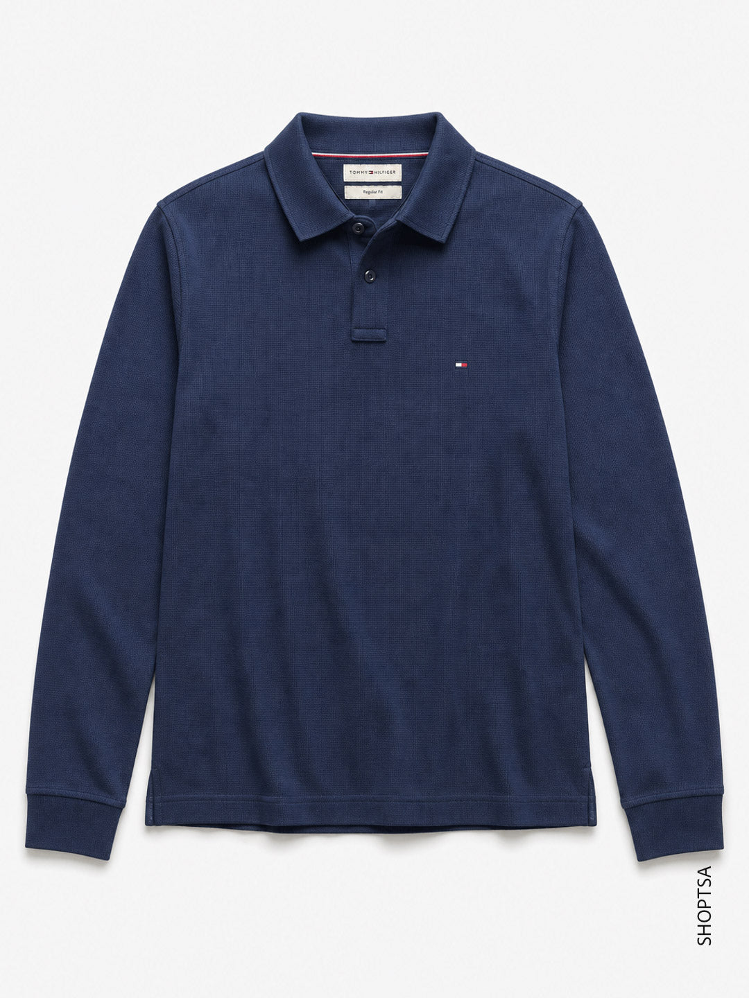Polo uomo maniche lunghe piquet Tommy Hilfiger