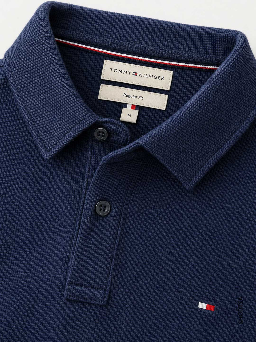 Polo uomo maniche lunghe piquet Tommy Hilfiger