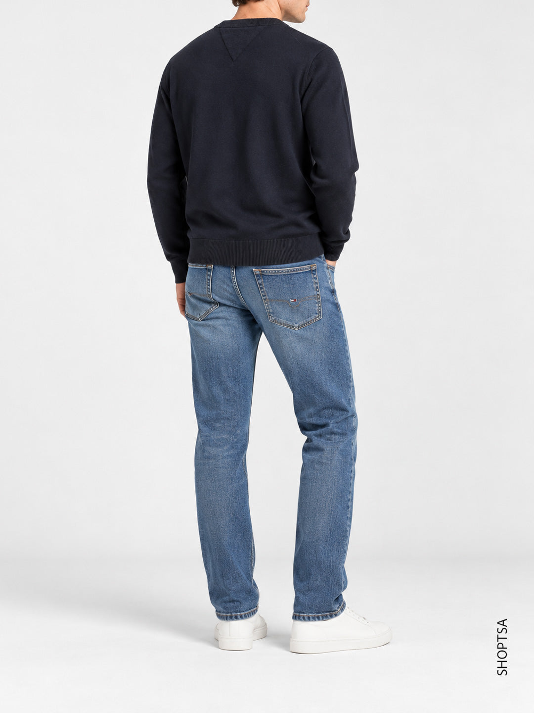 Pullover girocollo cotone Pima cashmere Tommy Hilfiger