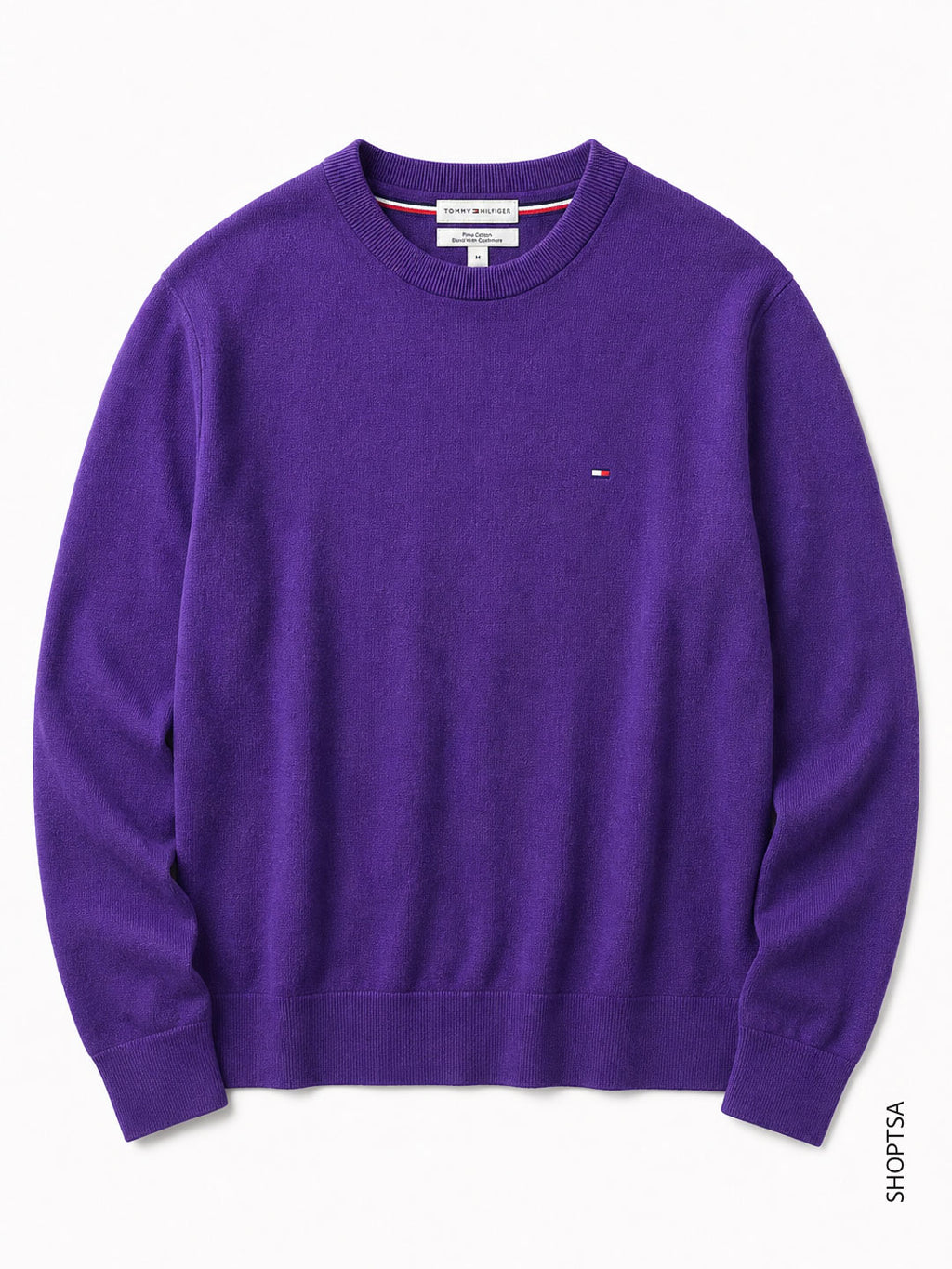 Pullover girocollo cotone Pima cashmere Tommy Hilfiger