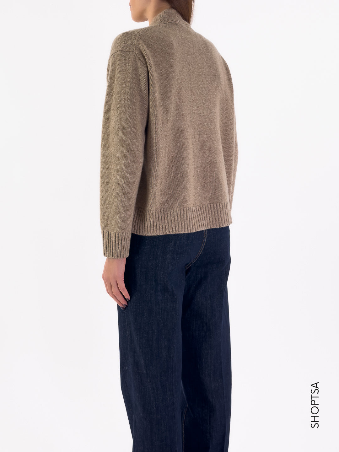 Cardigan in lana rasata