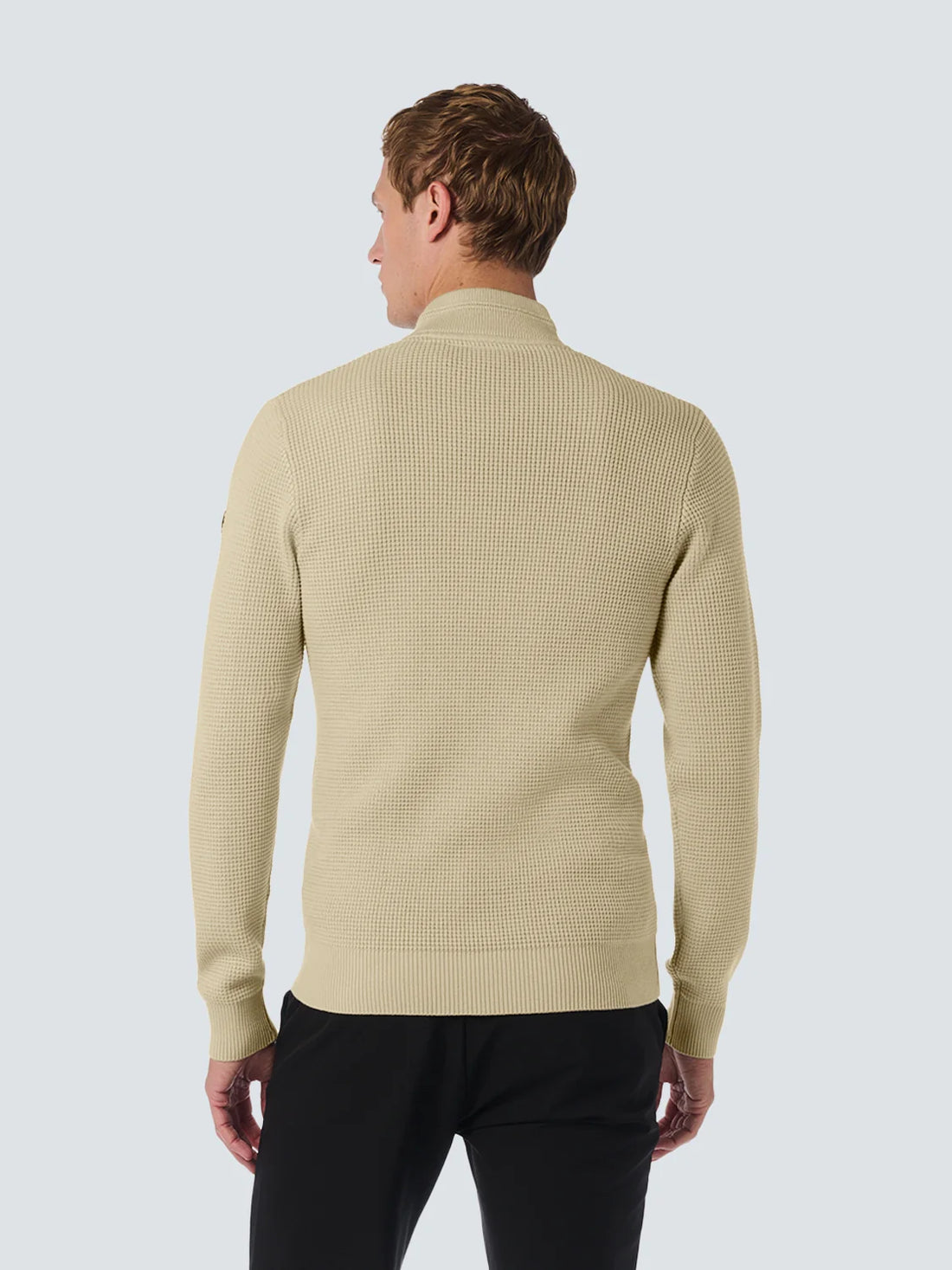 Maglione mezza zip cotone