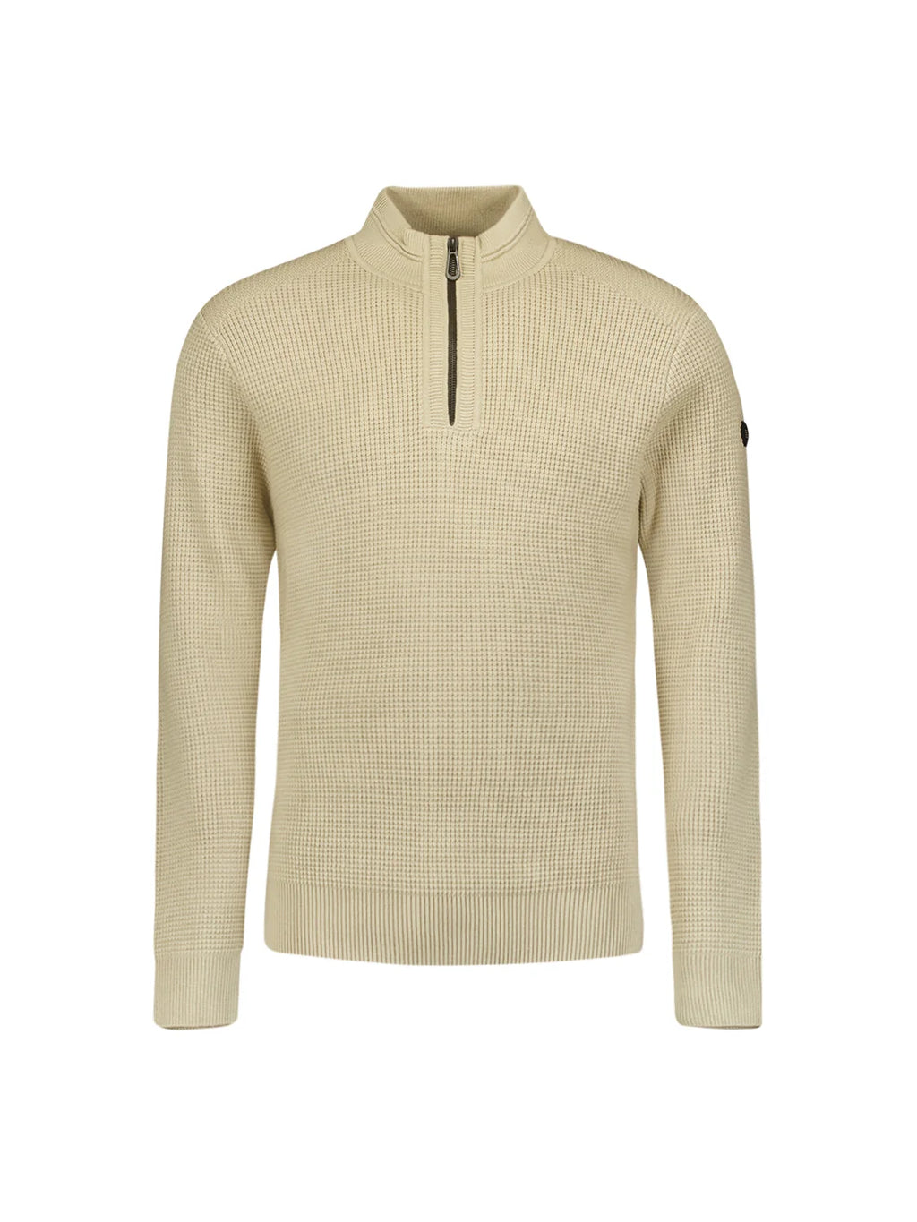 Maglione mezza zip cotone