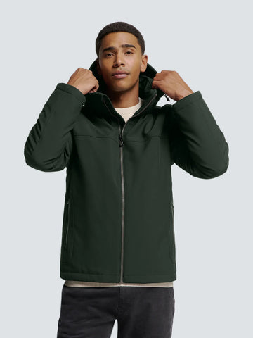 Giubbotto softshell con cappuccio