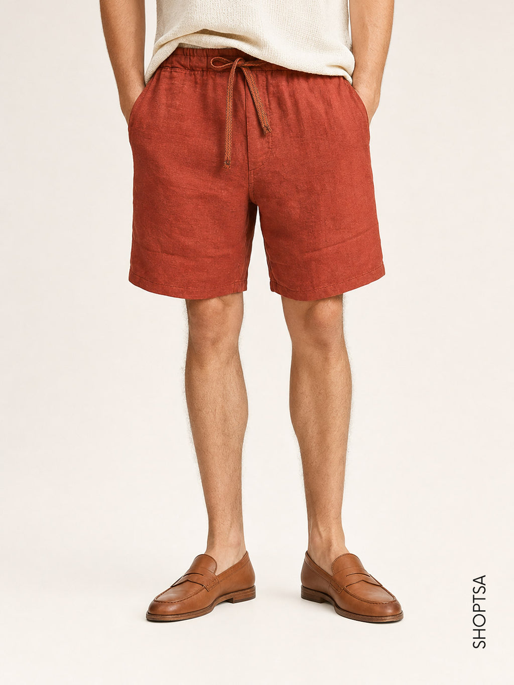 Bermuda Relaxed Fit 100% lino