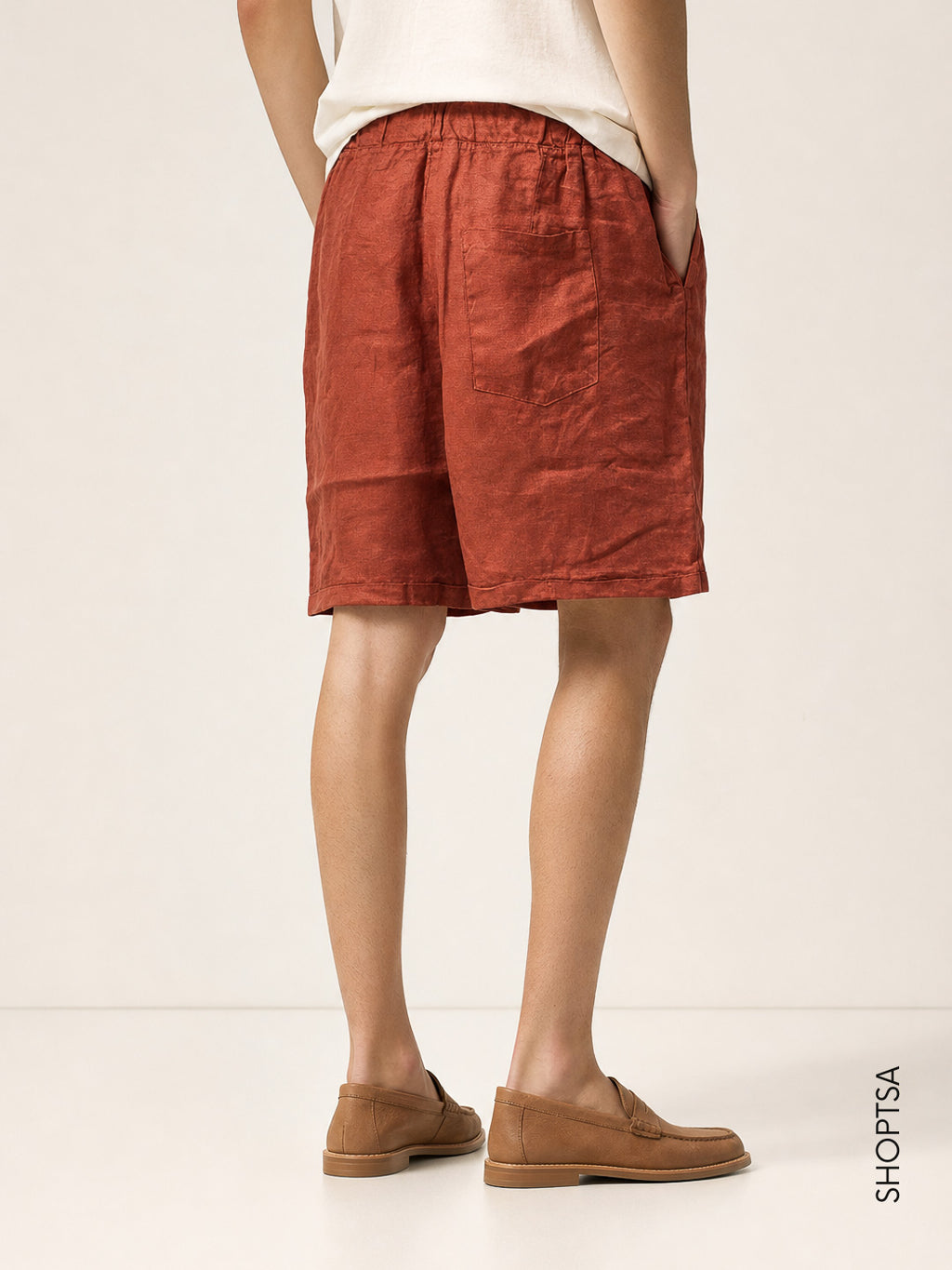 Bermuda Relaxed Fit 100% lino