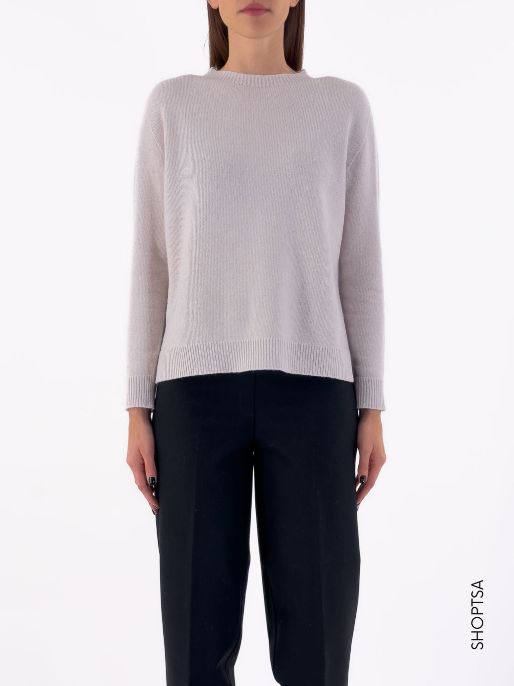 Maglia boxy in lana e cashmere 40204