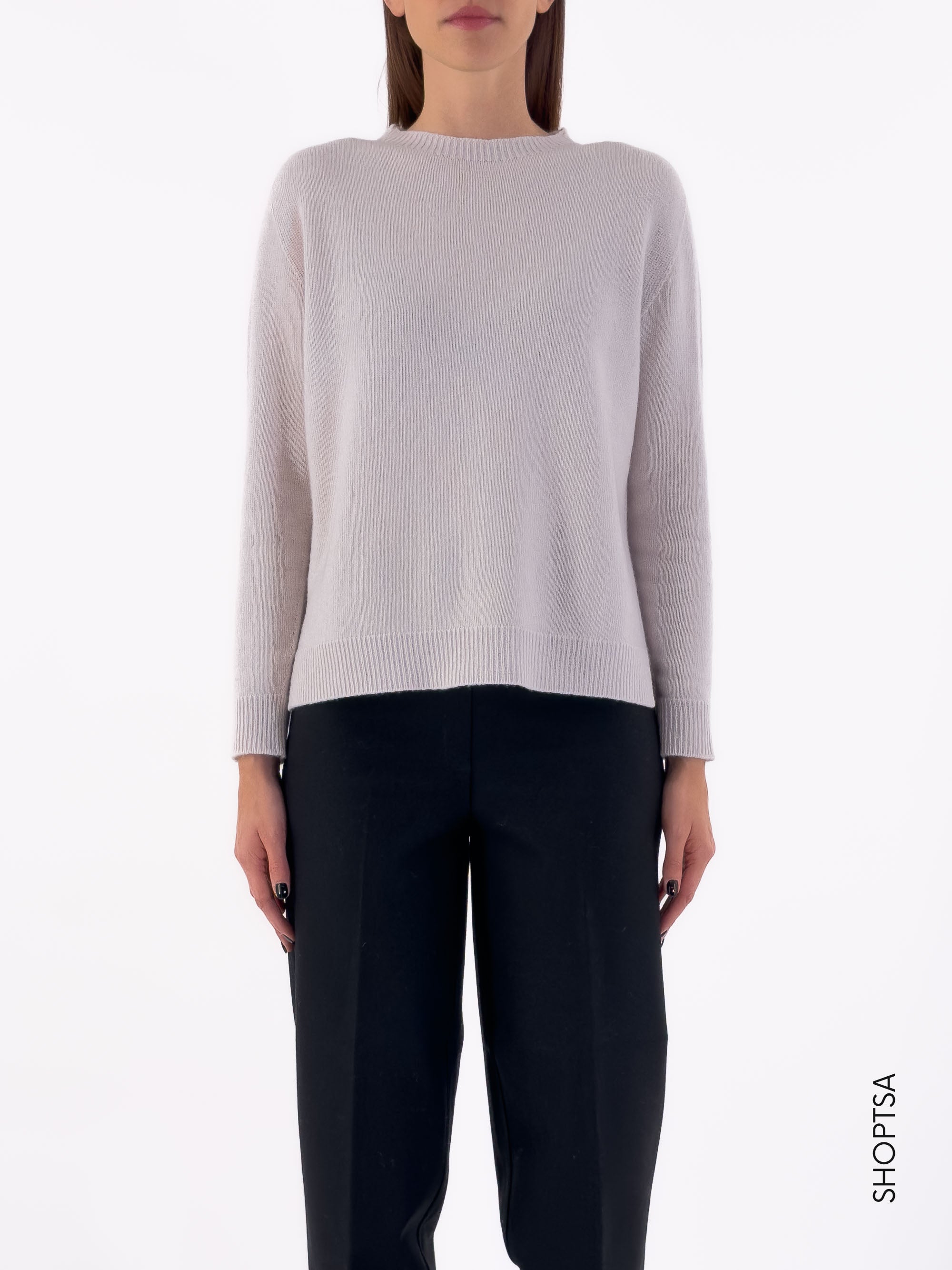 Maglia boxy in lana e cashmere 40204