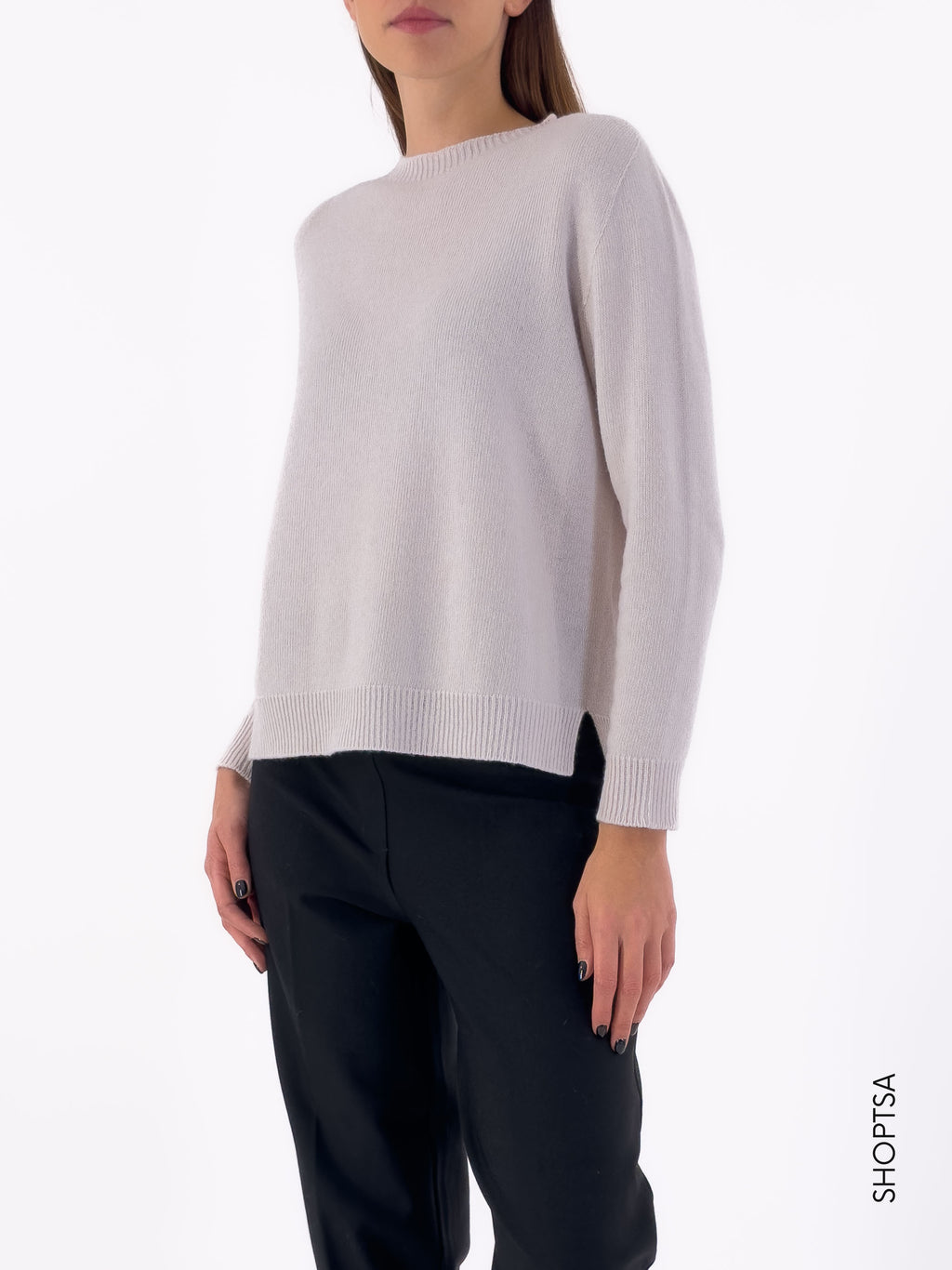 Maglia boxy in lana e cashmere 40204