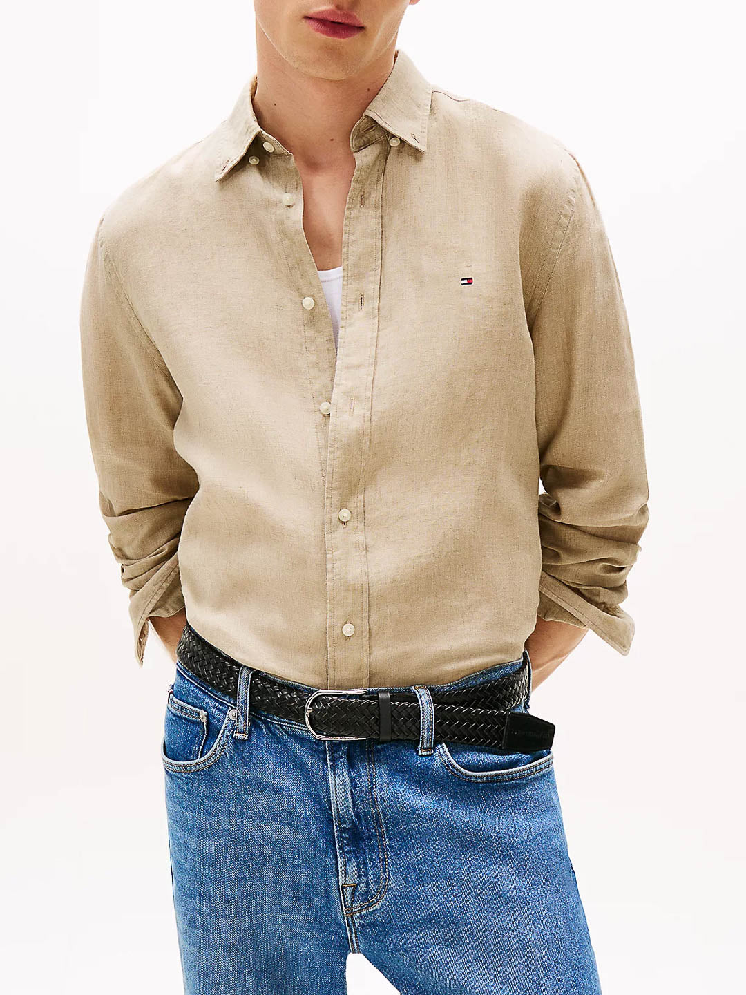Camicia puro lino regular fit