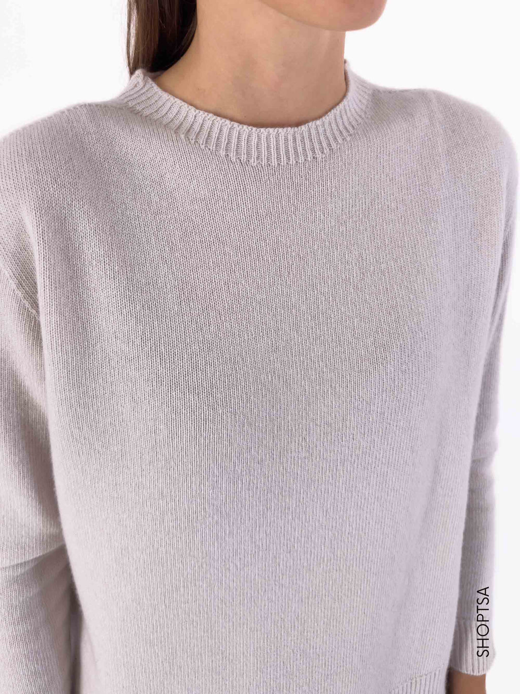 Maglia boxy in lana e cashmere 40204