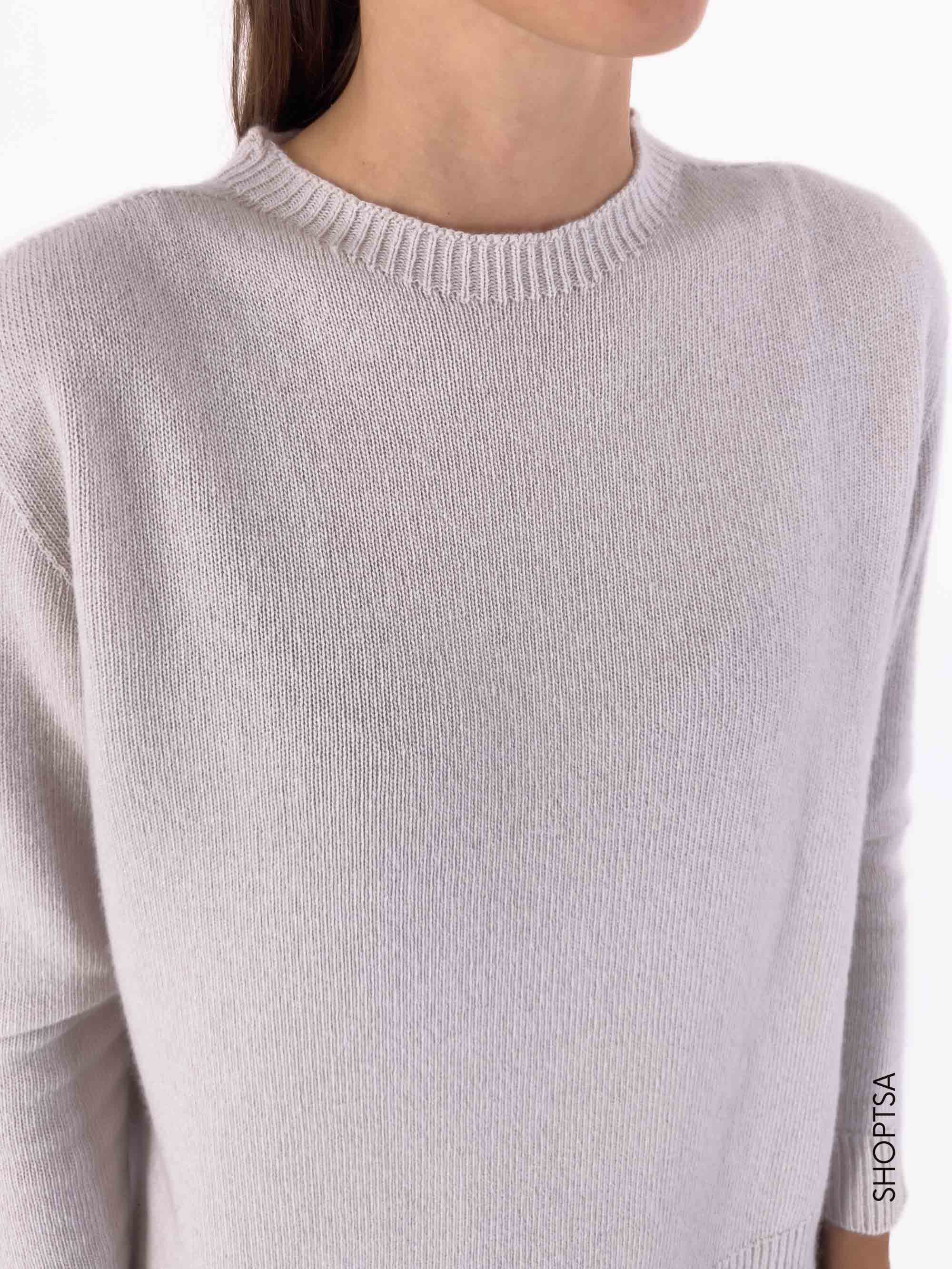 Maglia boxy in lana e cashmere 40204