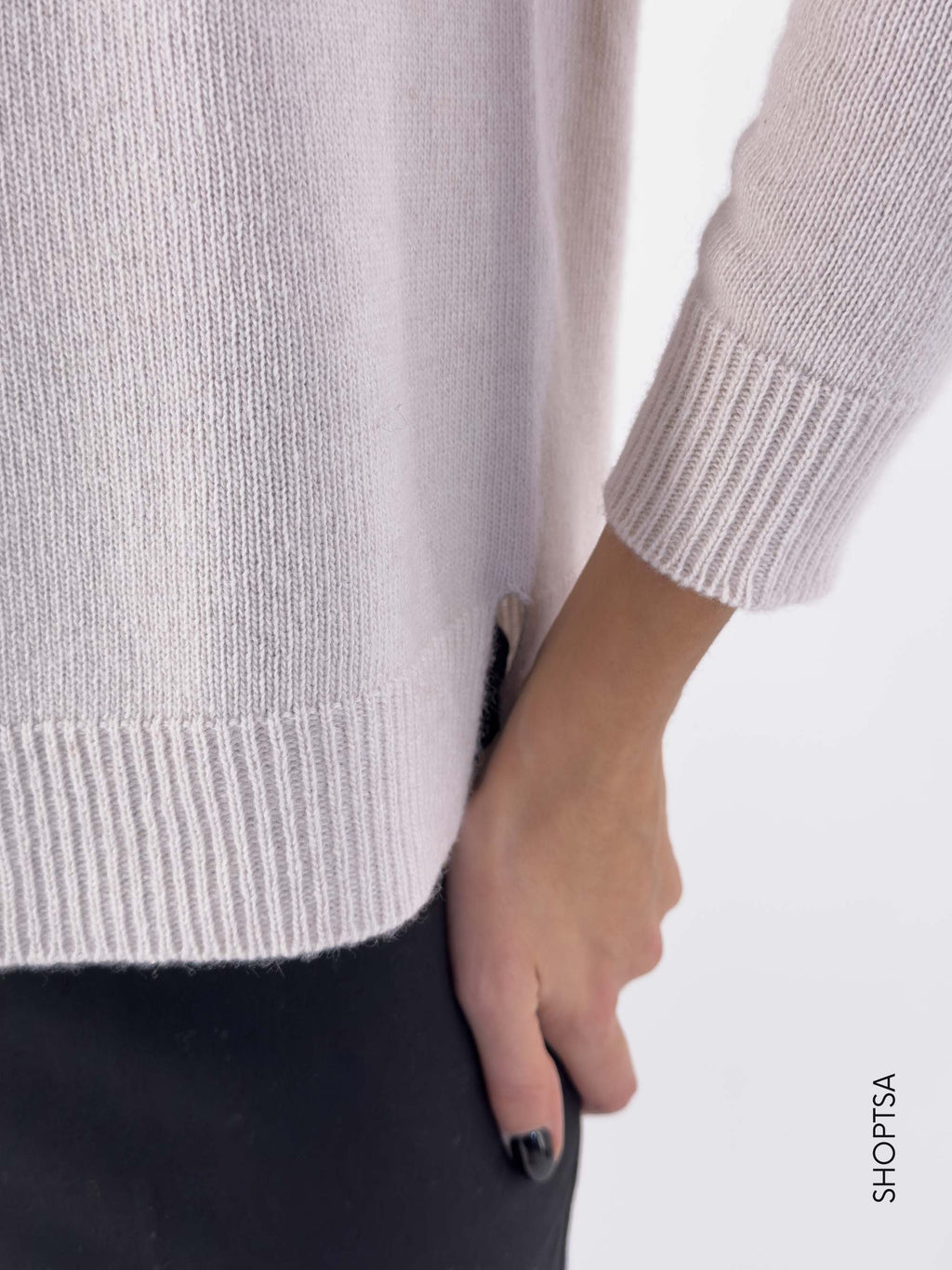 Maglia boxy in lana e cashmere 40204
