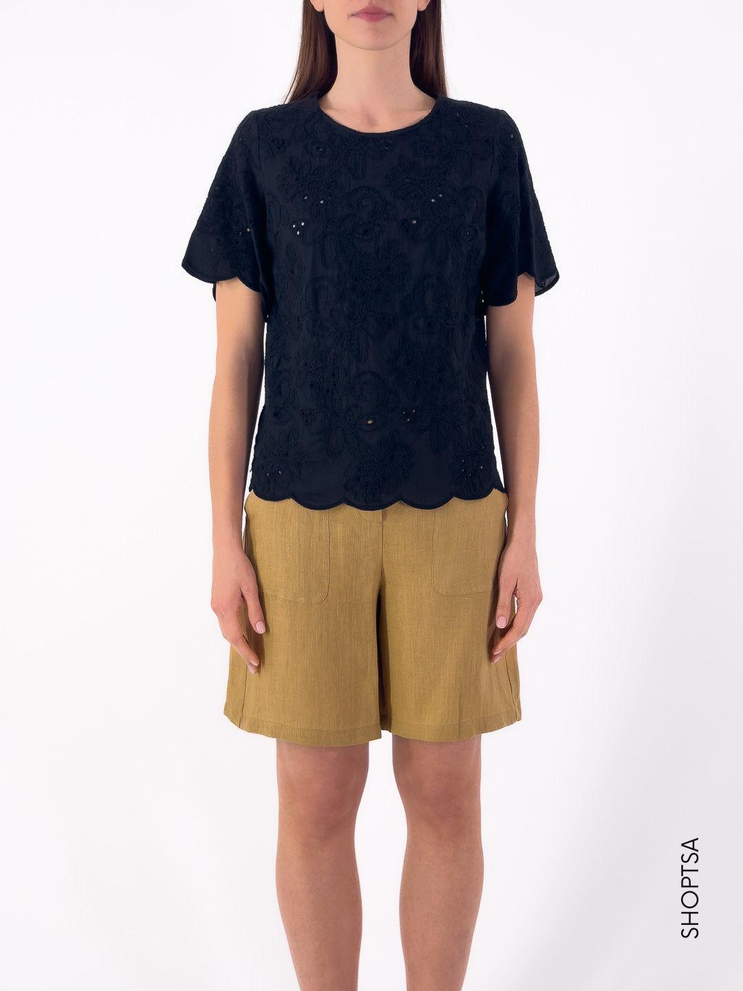 Blusa ricamata in cotone - PRANI