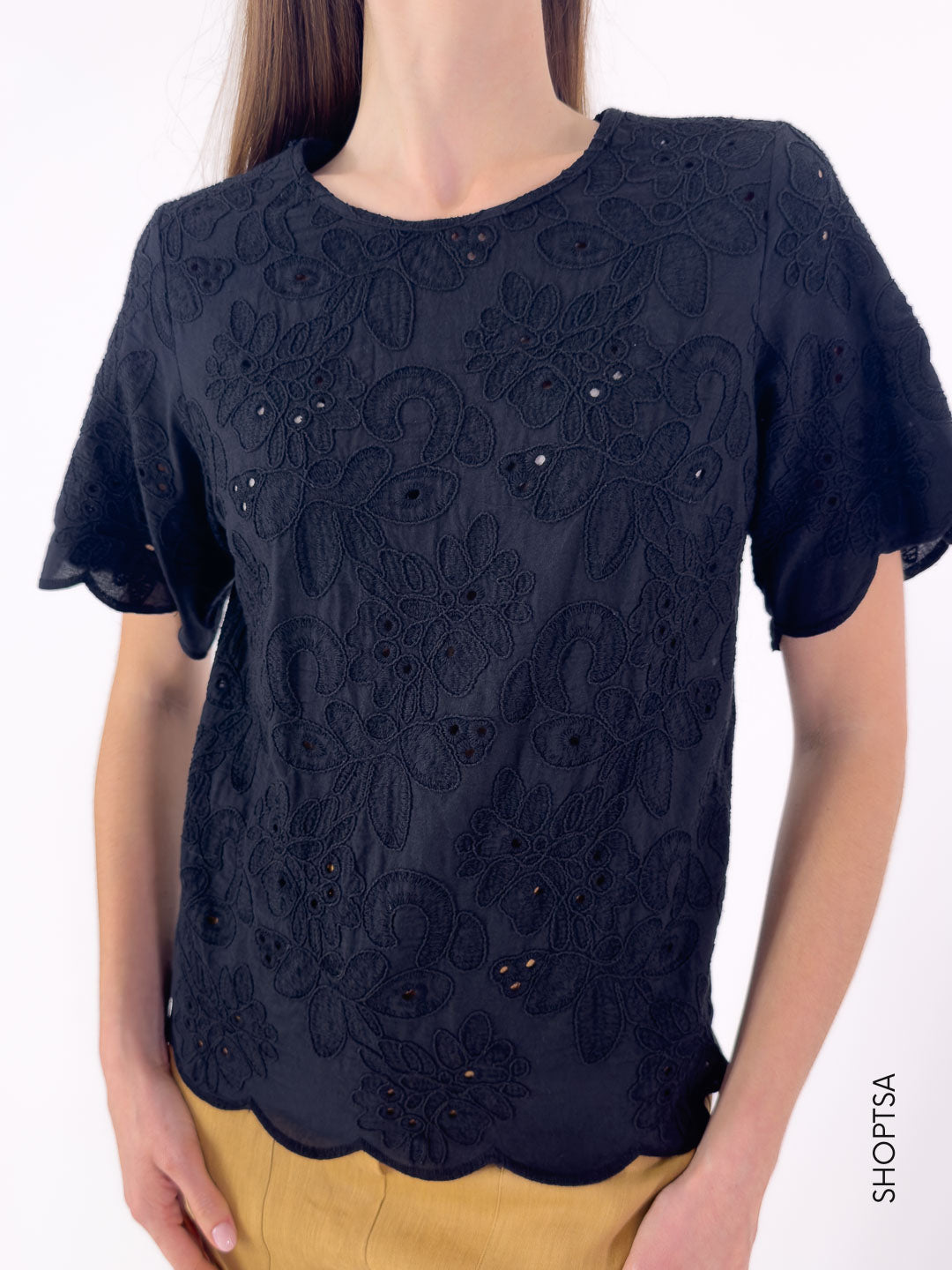 Blusa ricamata in cotone - PRANI