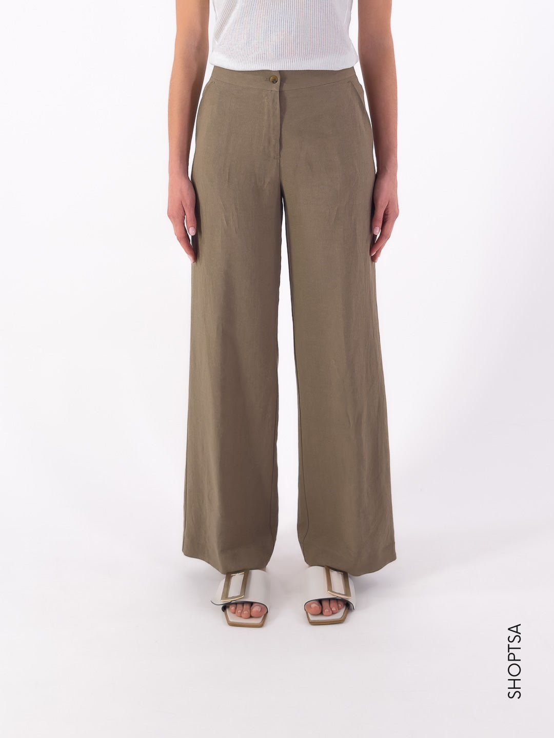 Pantalone palazzo in lino - PRANI