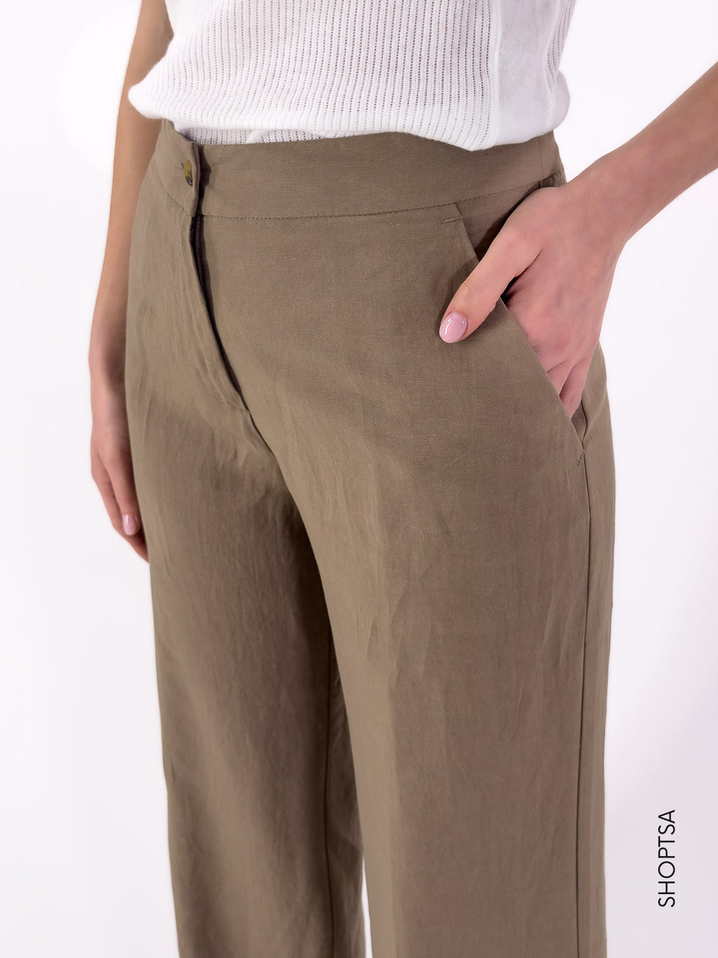 Pantalone palazzo in lino - PRANI