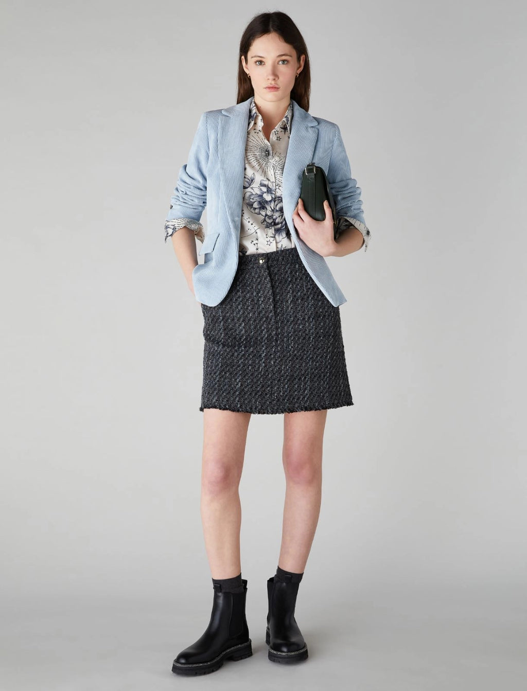 Gonna corta in tweed MITO