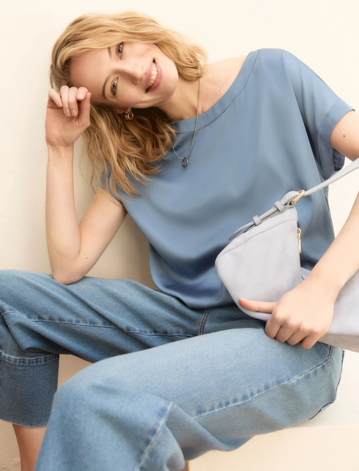 Blusa in raso tinta unita EMMRAMO - Emme Marella - shopTSa