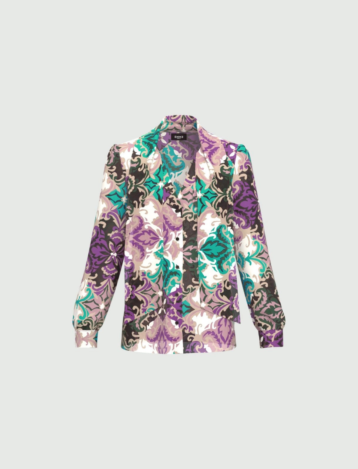 Camicia in georgette con fascia TRONCO