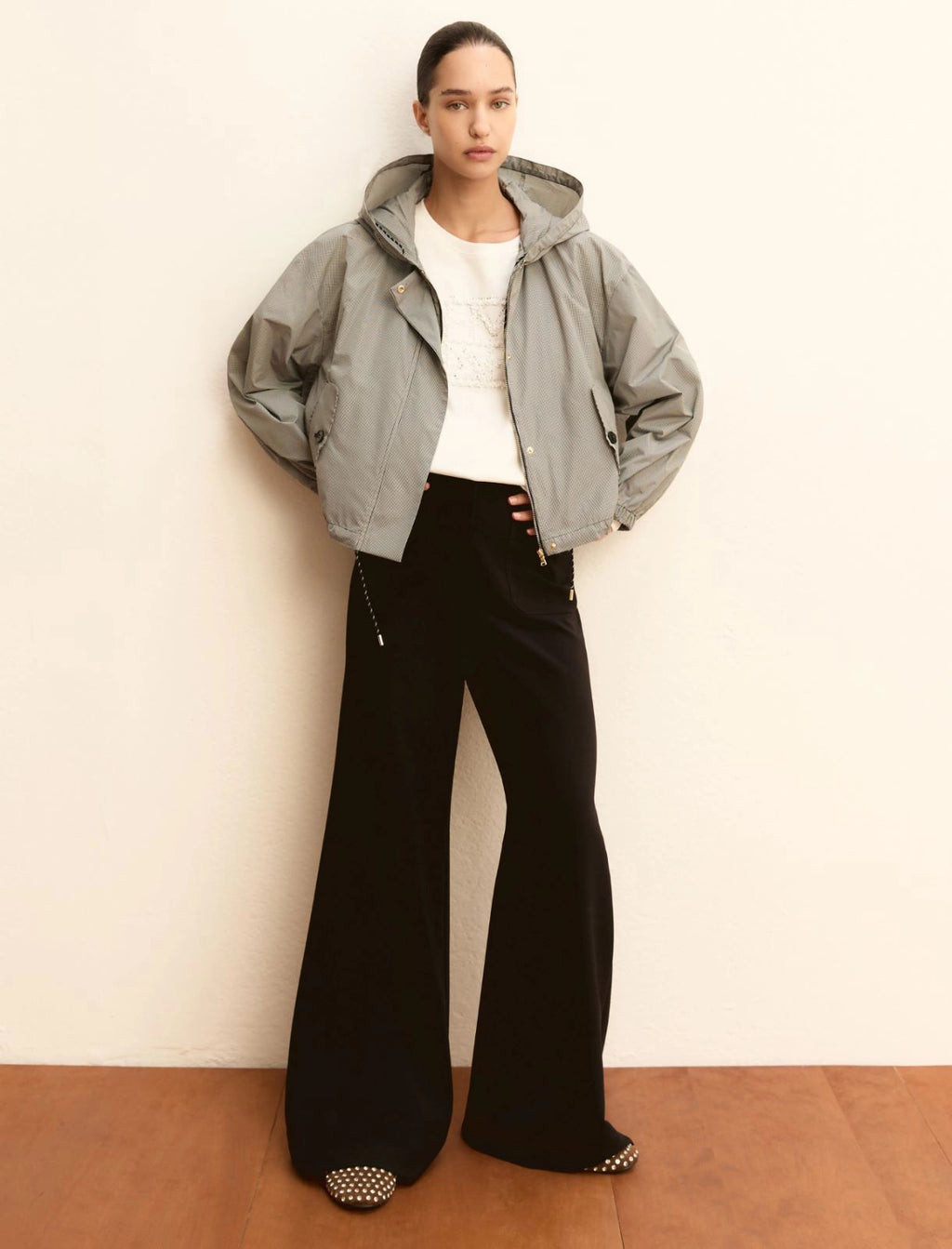 Giubbino in taffetà check EMMZAMIA