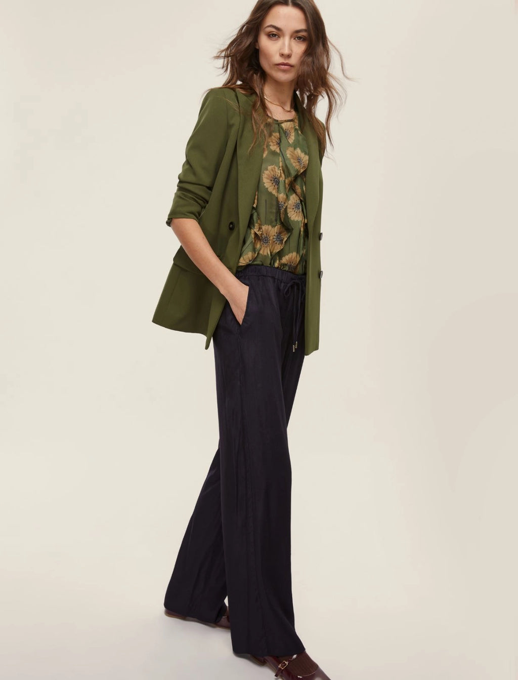 Pantalone in velluto con elastico ISOTTA