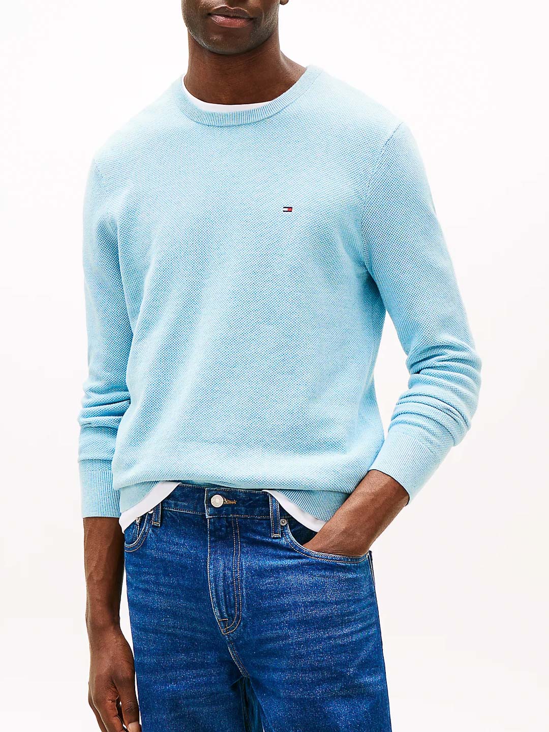 Maglia Th Art. MW0MW36347 Pullover in maglia a nido d'ape - Tommy Hilfiger - shopTSa