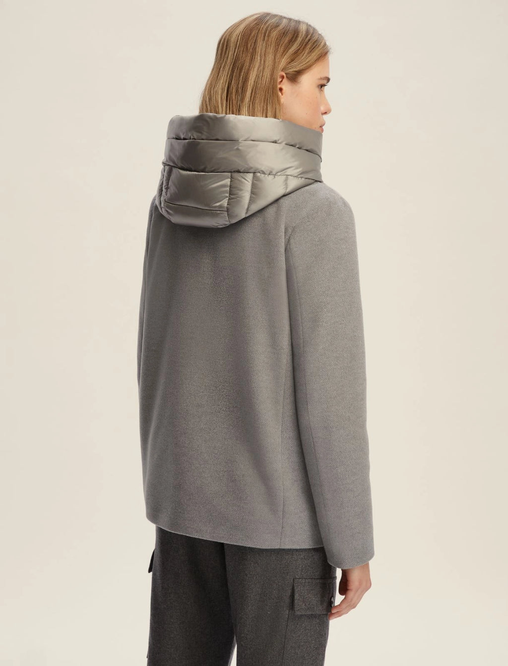 Giaccone imbottito in panno corto SORRISO