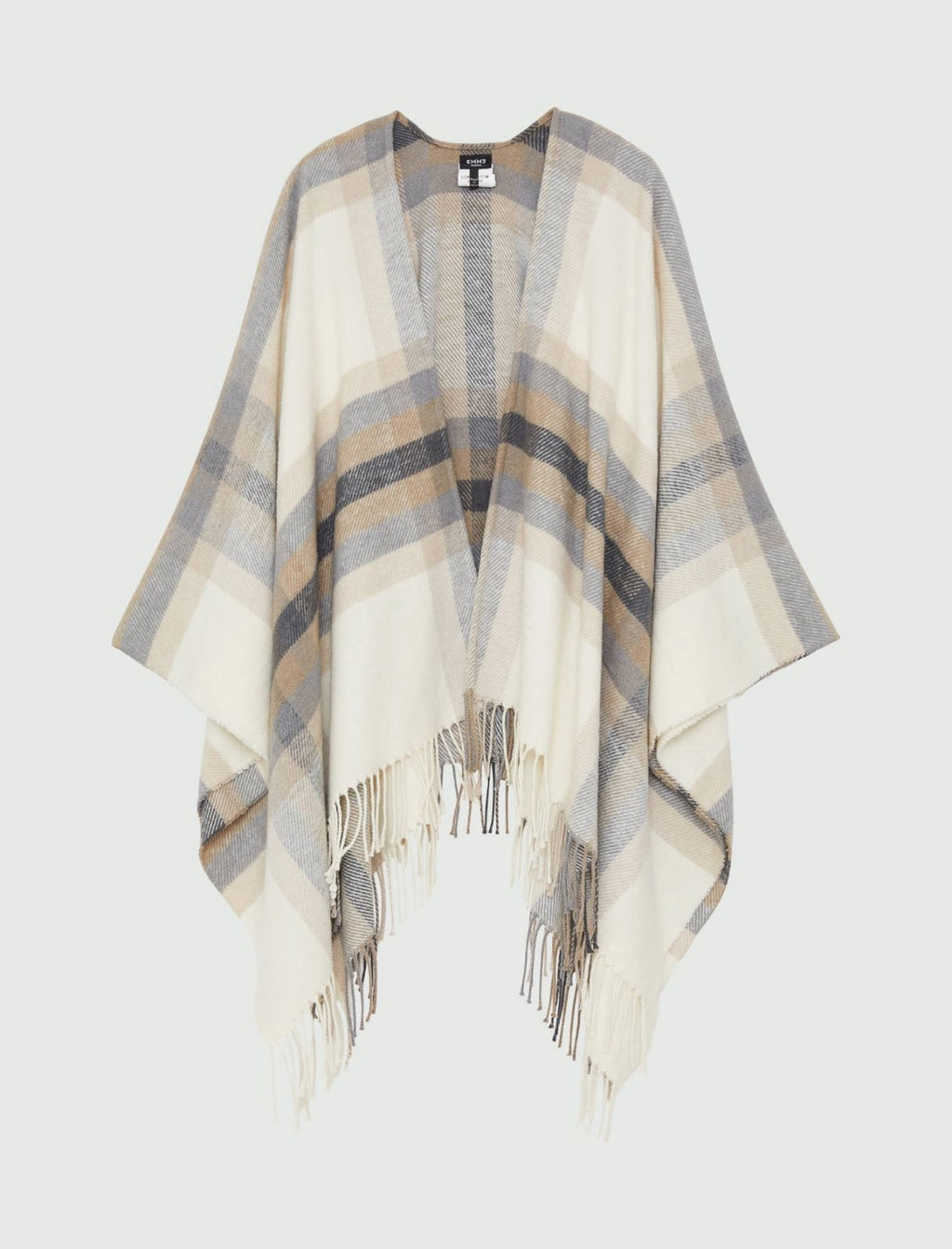 Stola poncho in misto cotone NELLA