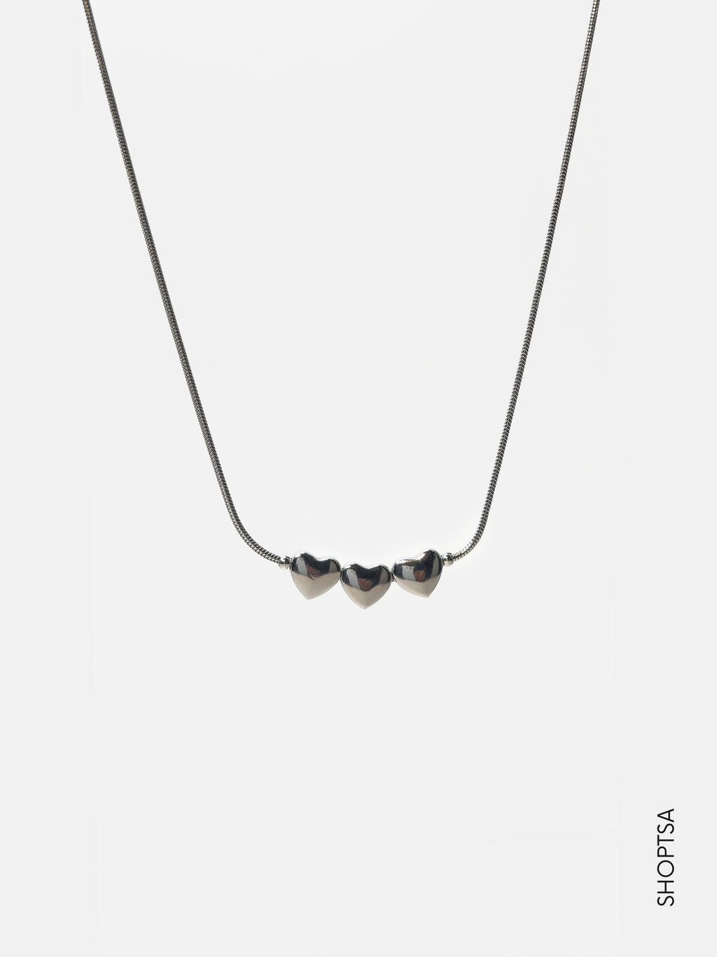 Collana semirigida tre cuori